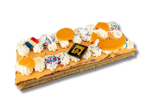 Koningsdag oranjekoek schnitt creme